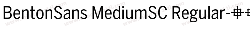 BentonSans MediumSC Regular字体转换
